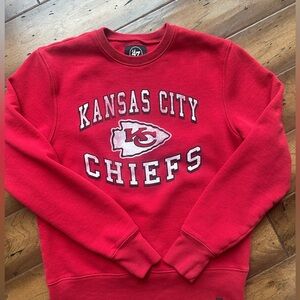 Kansas City Chiefs - NFL Red Long Sleeve Crew 47 Sweatshirt Size Small
